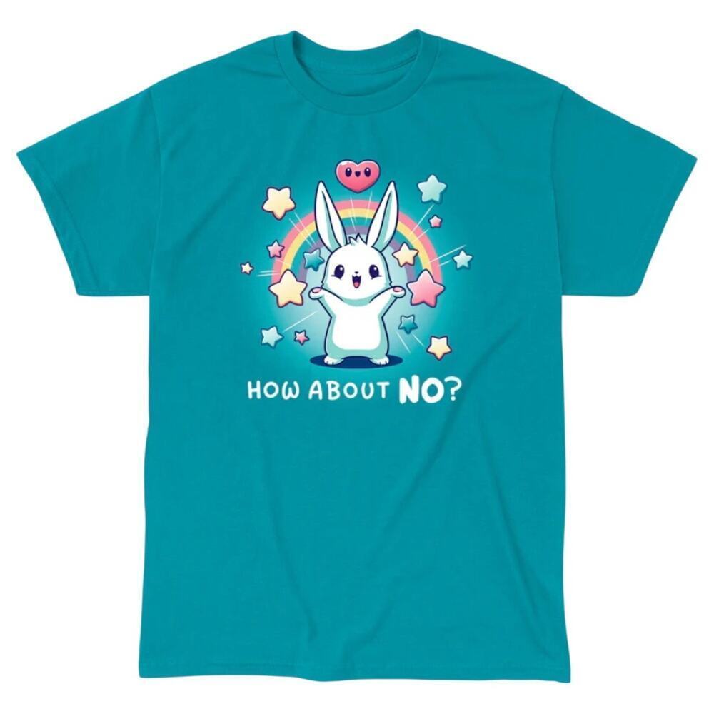 Tee Turtle How About No? Bunny T-Shirt in Blue, Size S​​​